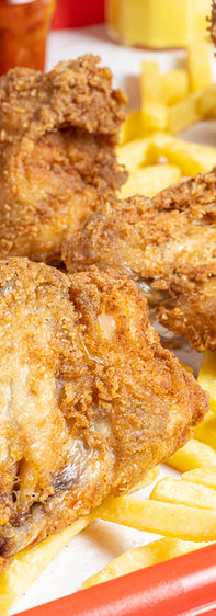 Wings de poulet frit croustillantes
