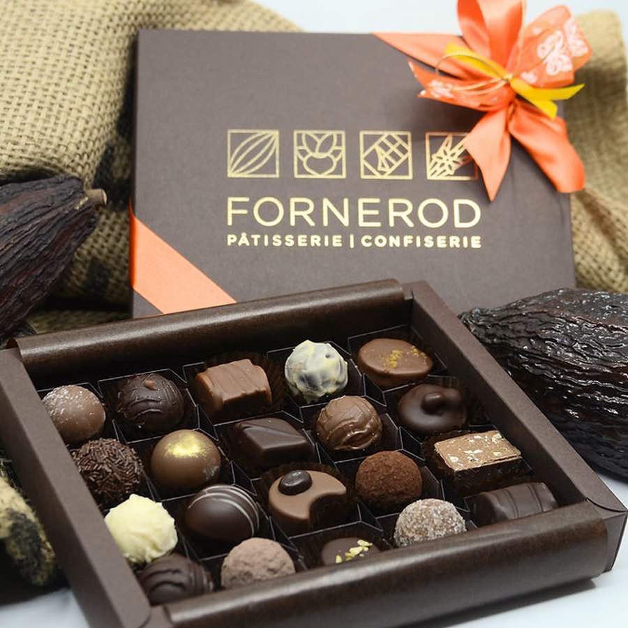 Pralinés et chocolats de la confiserie Fornerod