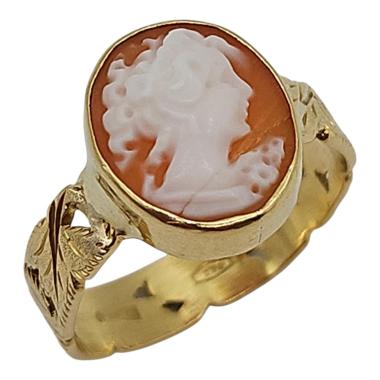 Camée en or 18 carats
