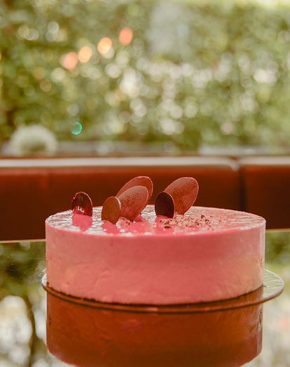 Entremets pâtissier aux fruits rouges