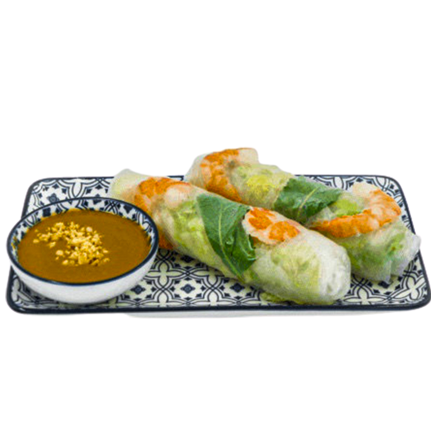 Rouleaux d'été aux crevettes et sauce cacahuète, chez Wawa's Asian Kitchen
